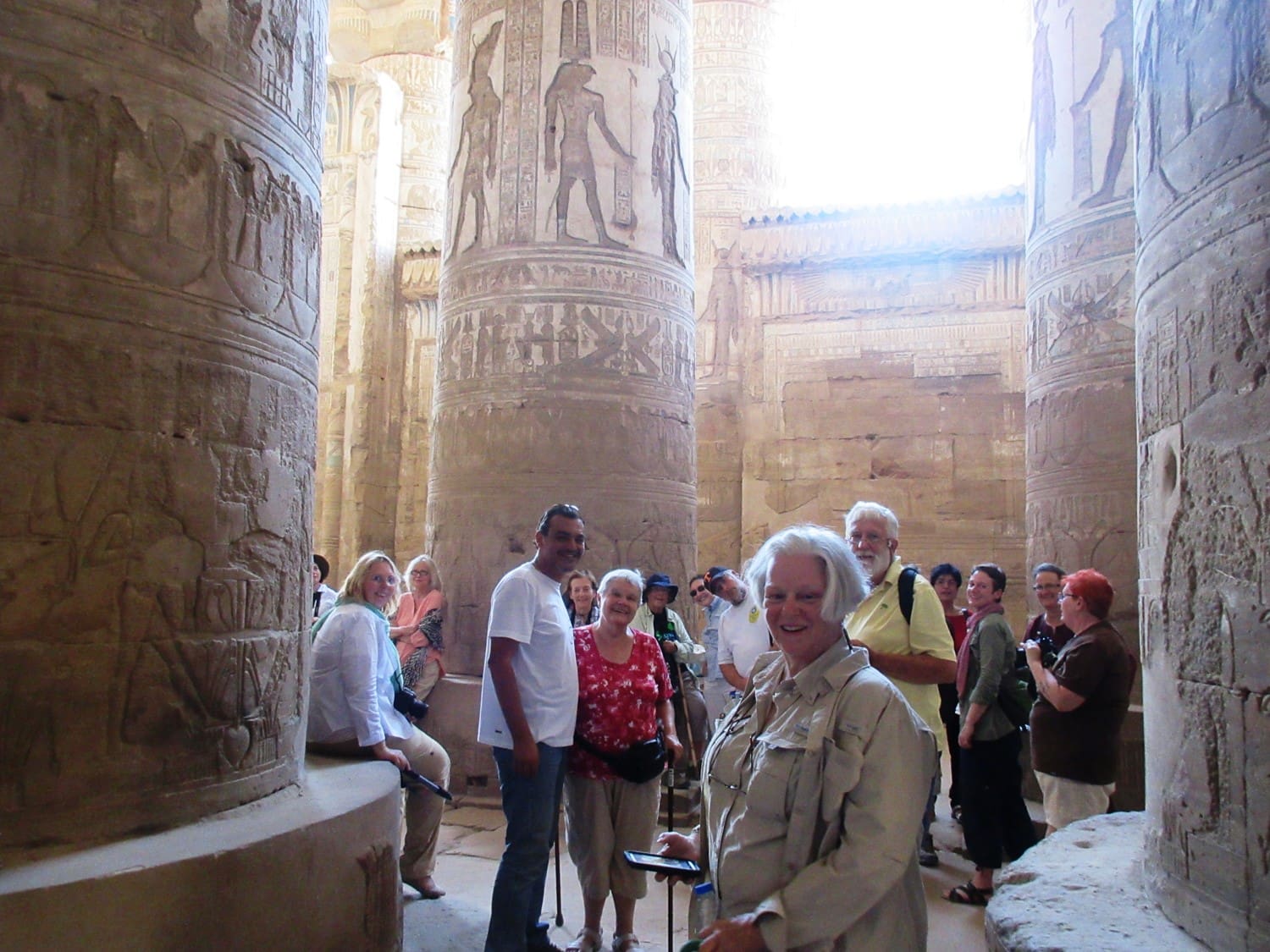 Inside Denderah - FAVE group shot Inside Denderah with Laura