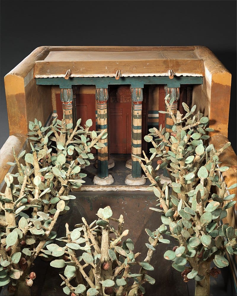 Middle Kingdom tomb model of Garden - 11th Dynasty - c) wikipedia/Metropolitan Museum of Art